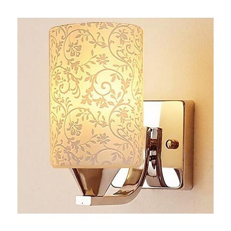 Applique da parete moderna contemporanea uplight in vetro E27 10x20 cm