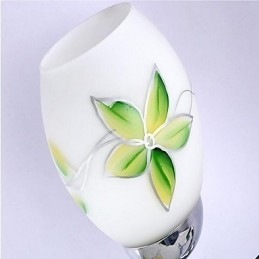 Applique da parete moderna contemporanea uplight in vetro E27 2 lampadine