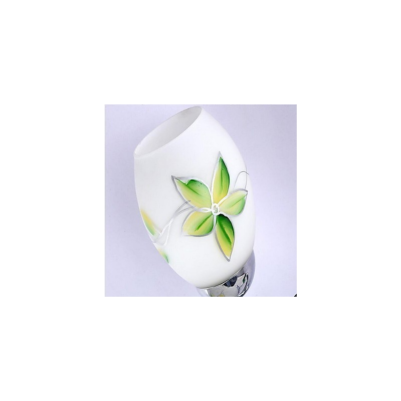 Applique da parete moderna contemporanea uplight in vetro E27 2 lampadine
