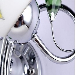 Applique da parete moderna contemporanea uplight in vetro E27 2 lampadine