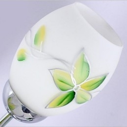 Applique da parete moderna contemporanea uplight in vetro E27 2 lampadine