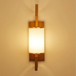 Applique da parete moderna contemporanea uplight in tessuto e metallo E14