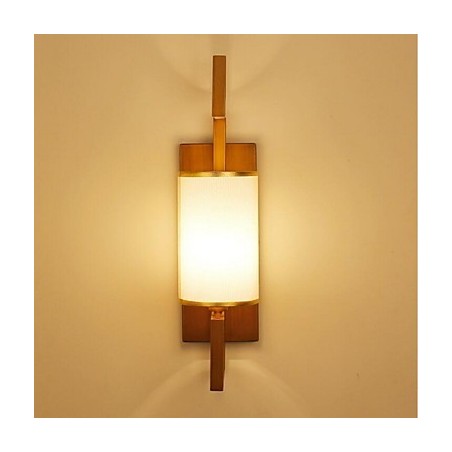 Applique da parete moderna contemporanea uplight in tessuto e metallo E14