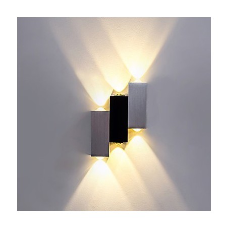 Applique da parete a filo moderna contemporanea spazzolata con luce ambientale, LED integrato, BINGRI