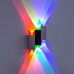 Applique da parete a filo moderna contemporanea spazzolata con luce ambientale, LED integrato, BINGRI