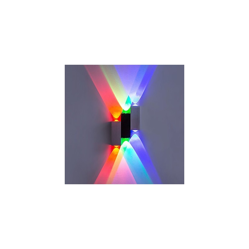 Applique da parete a filo moderna contemporanea spazzolata con luce ambientale, LED integrato, BINGRI