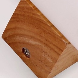 Applique da parete mini country in legno di tronchi E27, 13×12×12 cm