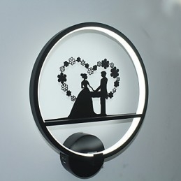 Applique da parete moderna minimalista in alluminio 35 cm LED integrato 19 W