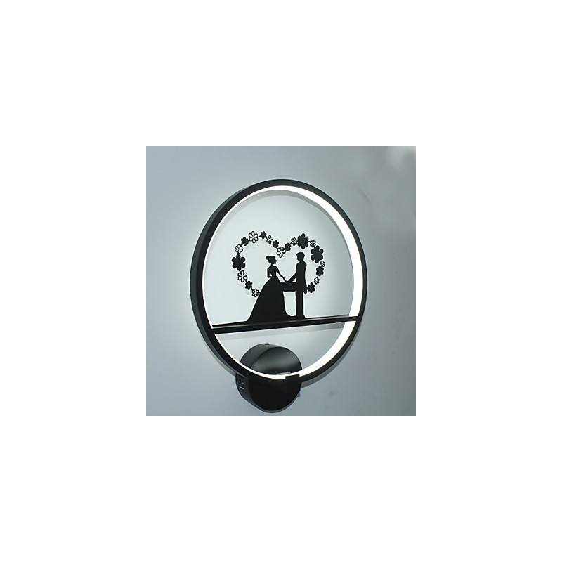 Applique da parete moderna minimalista in alluminio 35 cm LED integrato 19 W