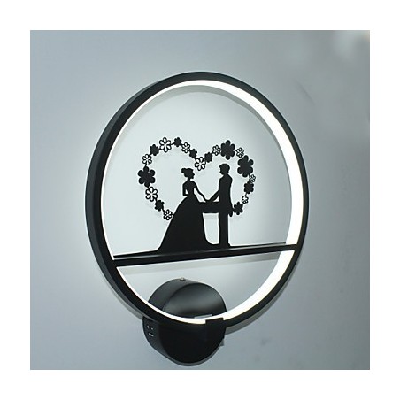 Applique da parete moderna minimalista in alluminio 35 cm LED integrato 19 W