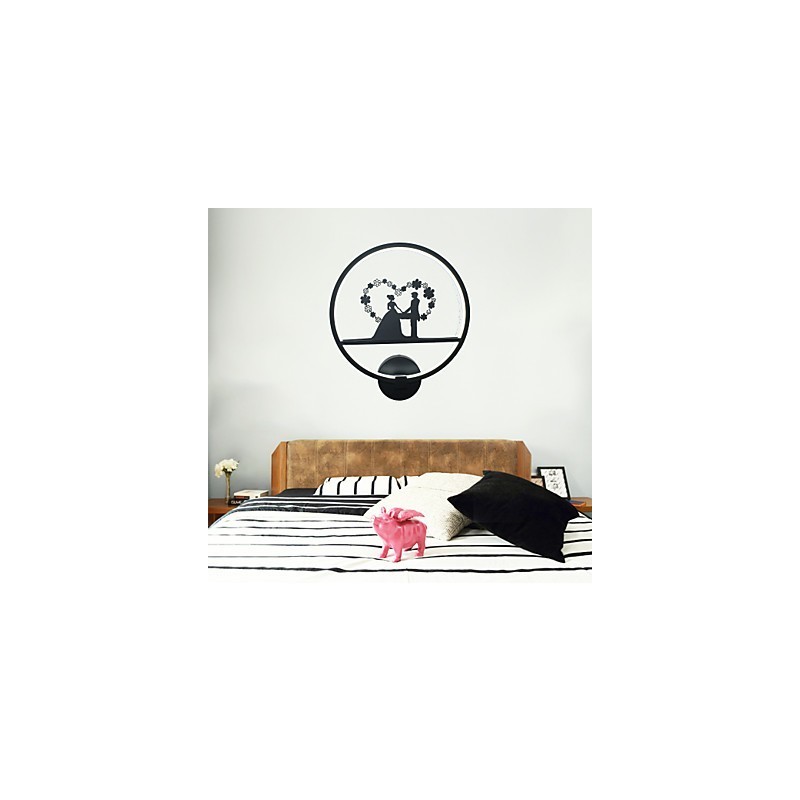Applique da parete moderna minimalista in alluminio 35 cm LED integrato 19 W