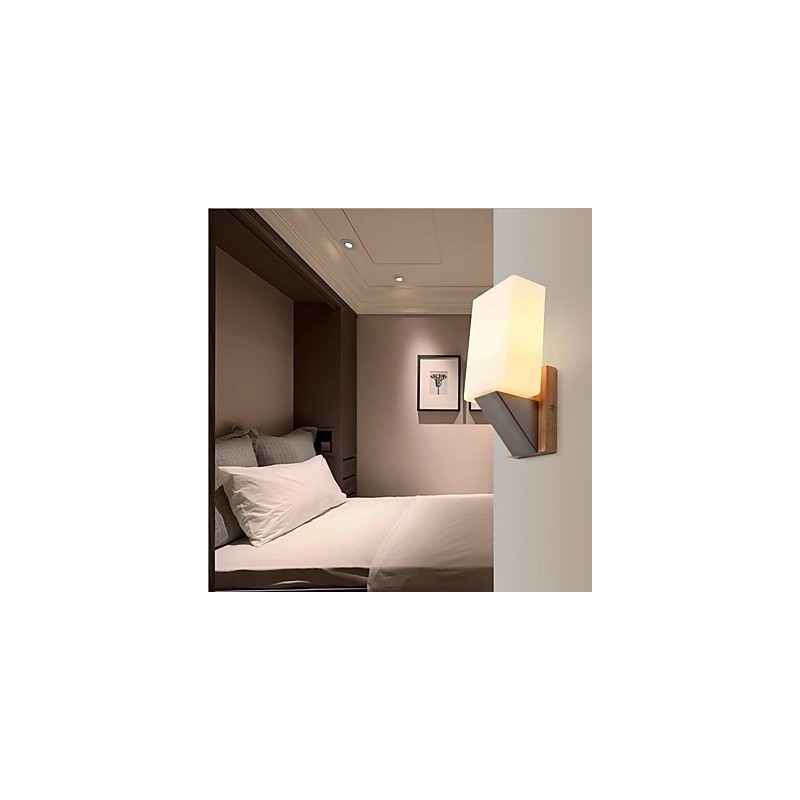 Applique da parete moderna contemporanea uplight, 1 lampadina E14, 12 x 25 cm