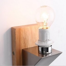 Applique da parete moderna contemporanea uplight, 1 lampadina E14, 12 x 25 cm