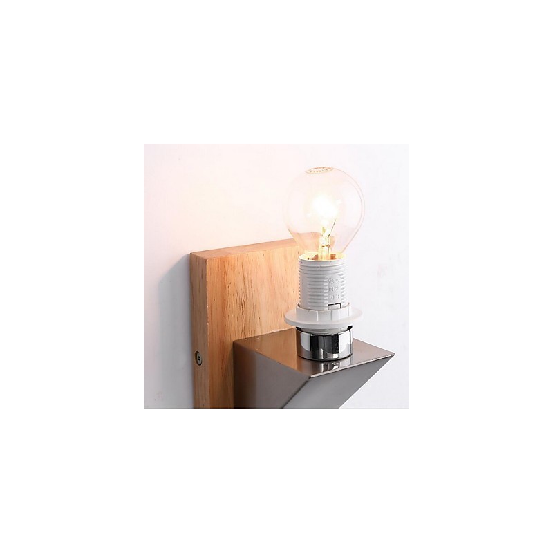 Applique da parete moderna contemporanea uplight, 1 lampadina E14, 12 x 25 cm