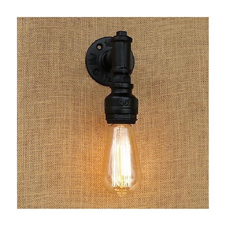Applique da parete rustica stile lodge con luce ambientale, lampadina E27 inclusa, 40 W