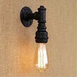 Applique da parete rustica stile lodge con luce ambientale, lampadina E27 inclusa, 40 W