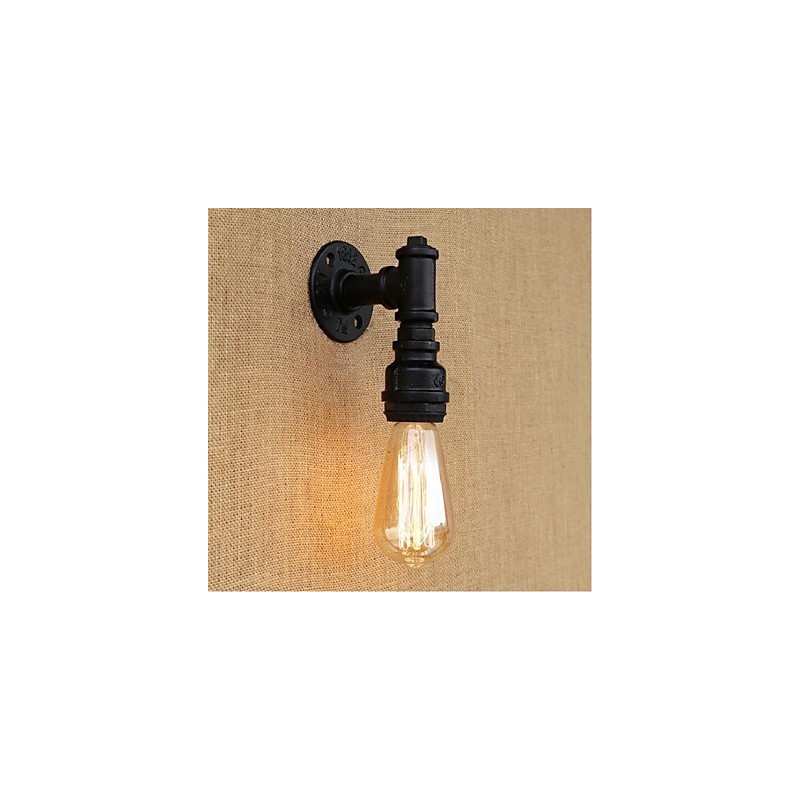Applique da parete rustica stile lodge con luce ambientale, lampadina E27 inclusa, 40 W