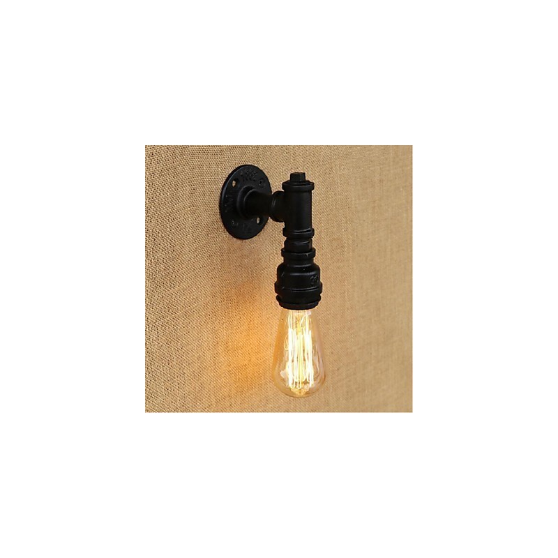 Applique da parete rustica stile lodge con luce ambientale, lampadina E27 inclusa, 40 W