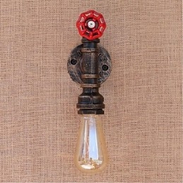 Applique da parete decorativa piccola Nostalgia con tubo dell'acqua semplice