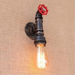 Applique da parete decorativa piccola Nostalgia con tubo dell'acqua semplice