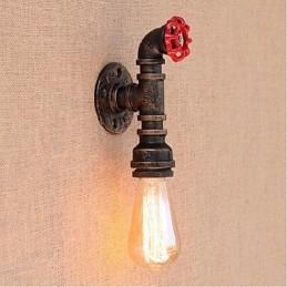 Applique da parete decorativa piccola Nostalgia con tubo dell'acqua semplice