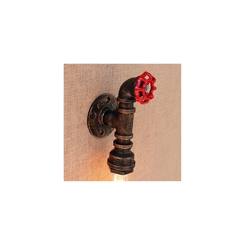 Applique da parete decorativa piccola Nostalgia con tubo dell'acqua semplice
