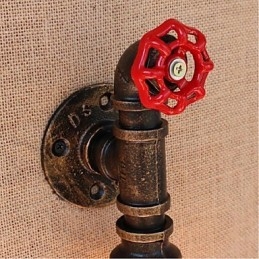 Applique da parete decorativa piccola Nostalgia con tubo dell'acqua semplice