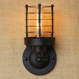 Applique da parete rustica in ottone antico, luce ambientale, E26/E27 40 W