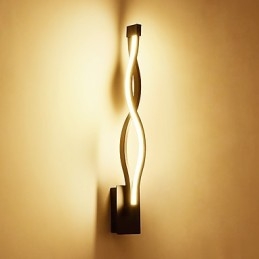 Applique da parete moderna creativa in metallo con LED integrato, 16 W, 47 cm