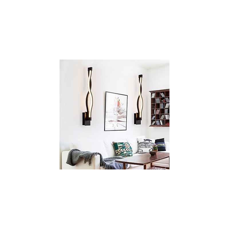 Applique da parete moderna creativa in metallo con LED integrato, 16 W, 47 cm