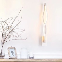 Applique da parete moderna creativa in metallo con LED integrato, 16 W, 47 cm
