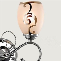 Applique da parete moderna contemporanea elettroplaccata mini in cristallo con luce ambientale