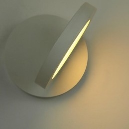 Applique da parete moderna contemporanea in metallo e acrilico con LED integrato