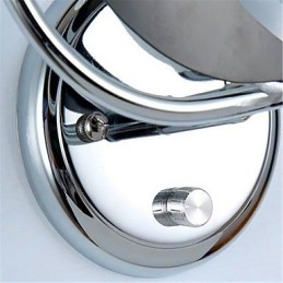 Applique da parete moderna contemporanea argento luce ambientale E27 2 lampadine incluse