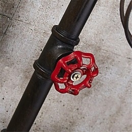 Applique da parete industriale retrò nera in metallo, stile gabbia per uccelli