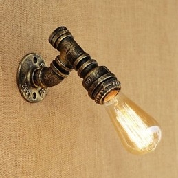 Applique da parete mini retrò vintage country con luce ambientale e finitura dipinta
