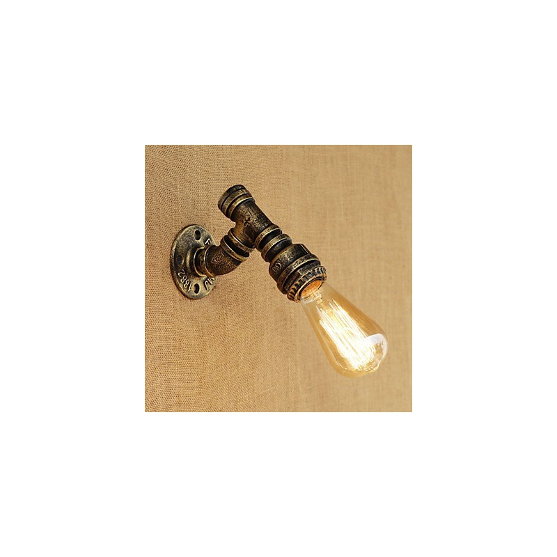 Applique da parete mini retrò vintage country con luce ambientale e finitura dipinta