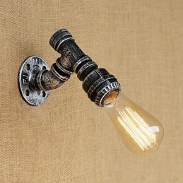 Applique da parete mini retrò vintage country con luce ambientale e finitura dipinta