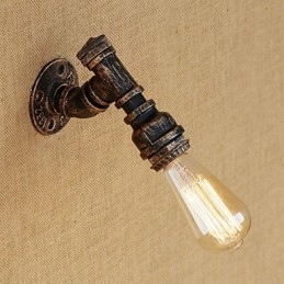 Applique da parete mini retrò vintage country con luce ambientale e finitura dipinta