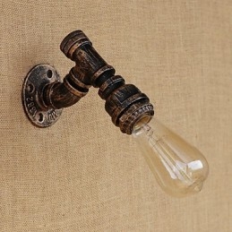 Applique da parete mini retrò vintage country con luce ambientale e finitura dipinta