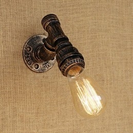 Applique da parete mini retrò vintage country con luce ambientale e finitura dipinta