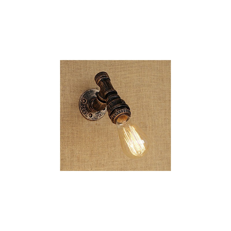 Applique da parete mini retrò vintage country con luce ambientale e finitura dipinta