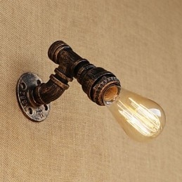 Applique da parete mini retrò vintage country con luce ambientale e finitura dipinta