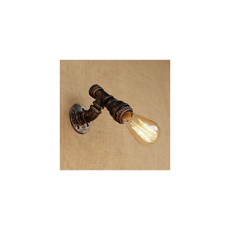 Applique da parete mini retrò vintage country con luce ambientale e finitura dipinta