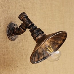 Applique da parete LED mini stile country retrò con finitura dipinta