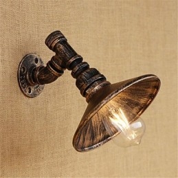Applique da parete LED mini stile country retrò con finitura dipinta