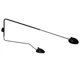 Applique da parete moderna contemporanea finitura dipinta luce ambientale E14 2 lampadine