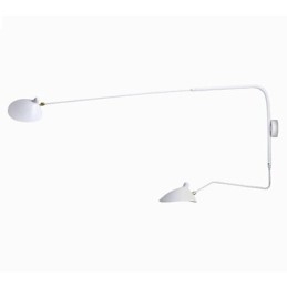 Applique da parete moderna contemporanea finitura dipinta luce ambientale E14 2 lampadine
