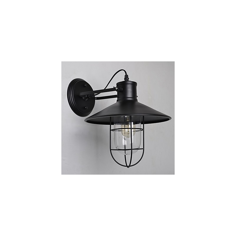 Applique da parete mini con braccio oscillante, metallo, E26/E27, 40 W