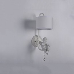 Applique da parete moderna contemporanea con protezione occhi, luce ambientale, finitura dipinta